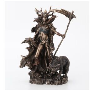 Veronese bronzed Norse ‘Hel’ statuette in GUC